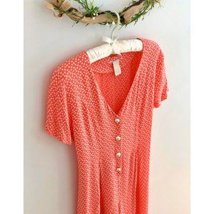 Vintage 80's Coral Jumpsuit